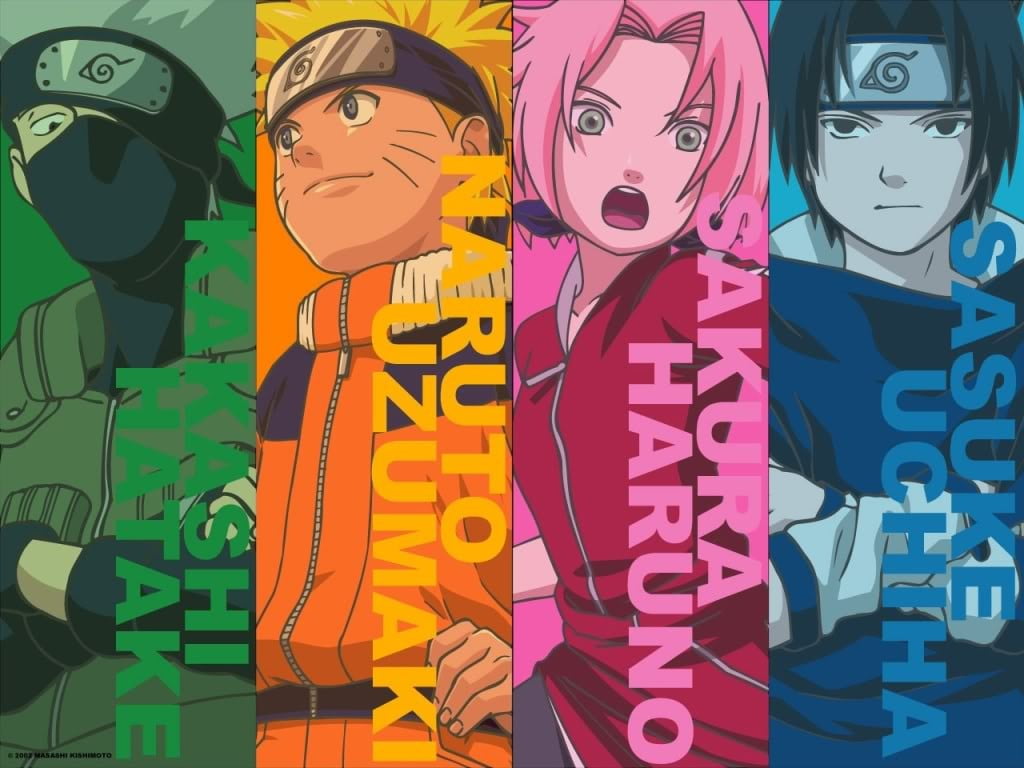 Naruto Sasuke Sakura and Kakashi wallpaper Shippuuden