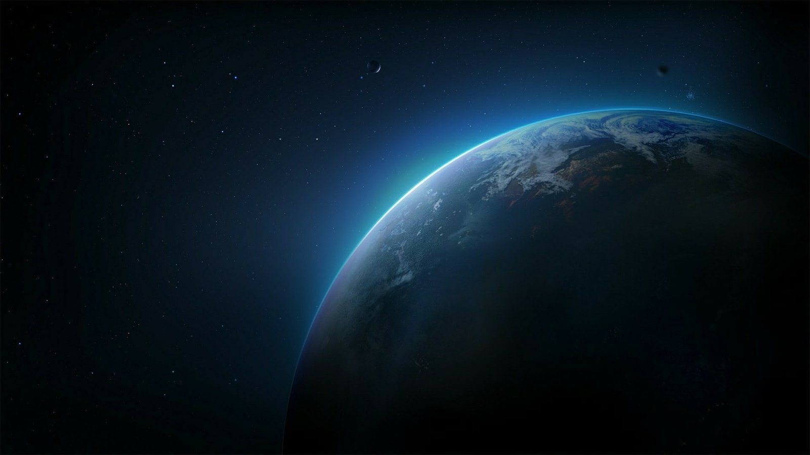 planet earth universe darkness space art sky night 2k