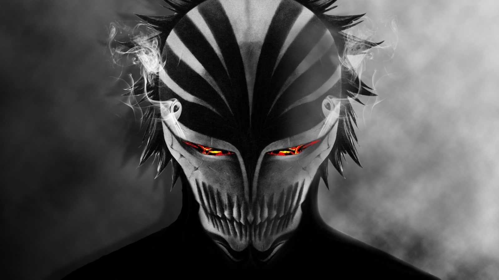 smoke mask Bleach Kurosaki Ichigo bankai Arrancar anime 2k