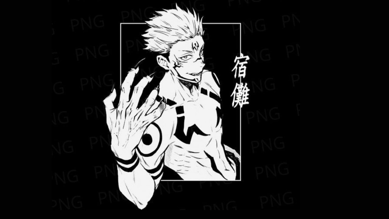 Sukuna Ryomen Jujutsu Kaisen anime boys manga 2k
