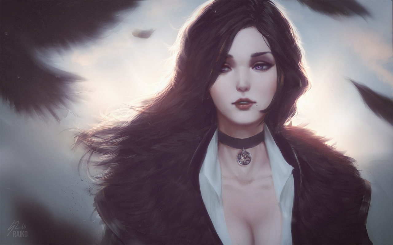 the witcher 3 wild hunter yennefer of vengerberg painting