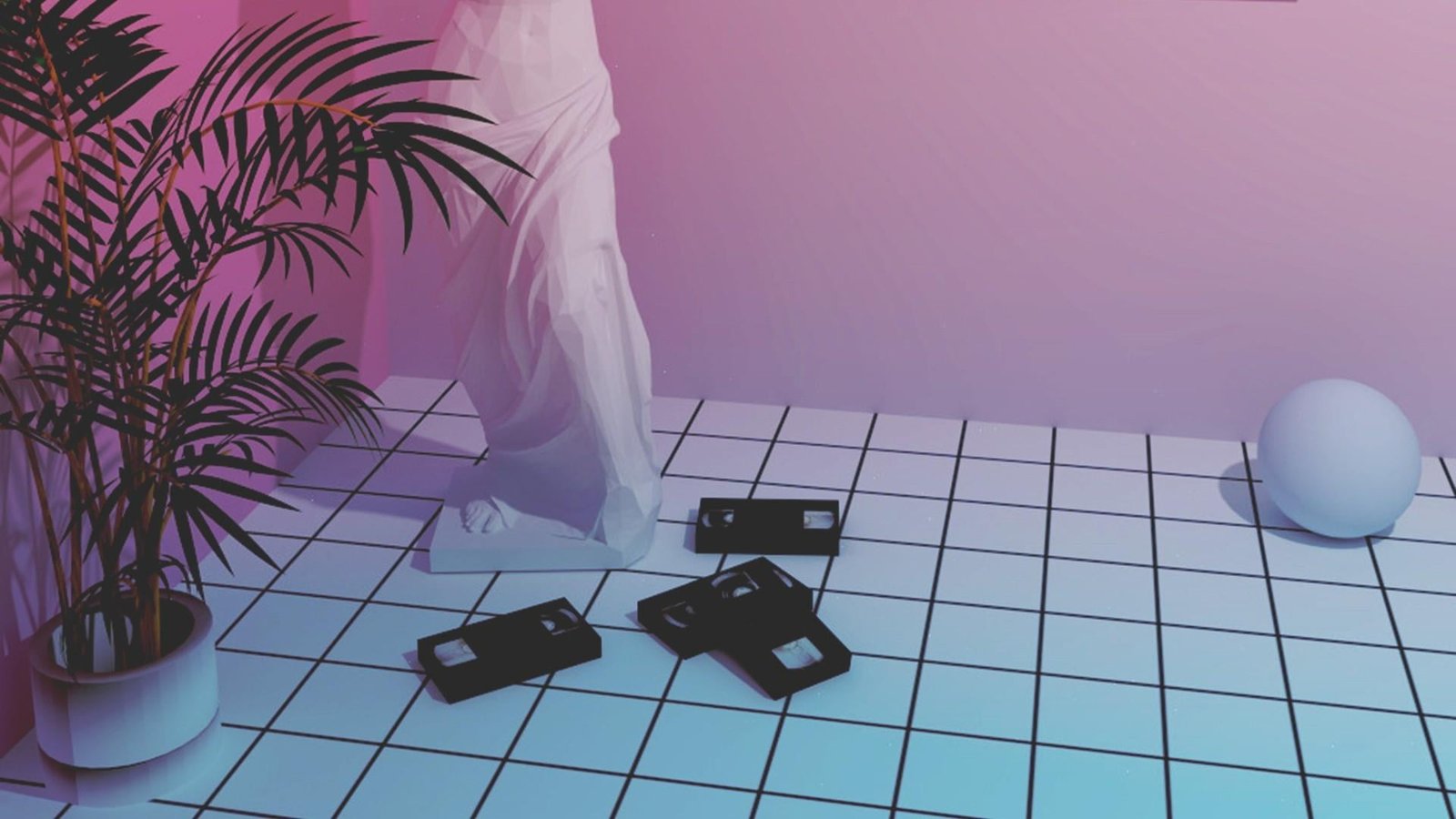 aesthetics vaporwave seapunk light design style room 2k