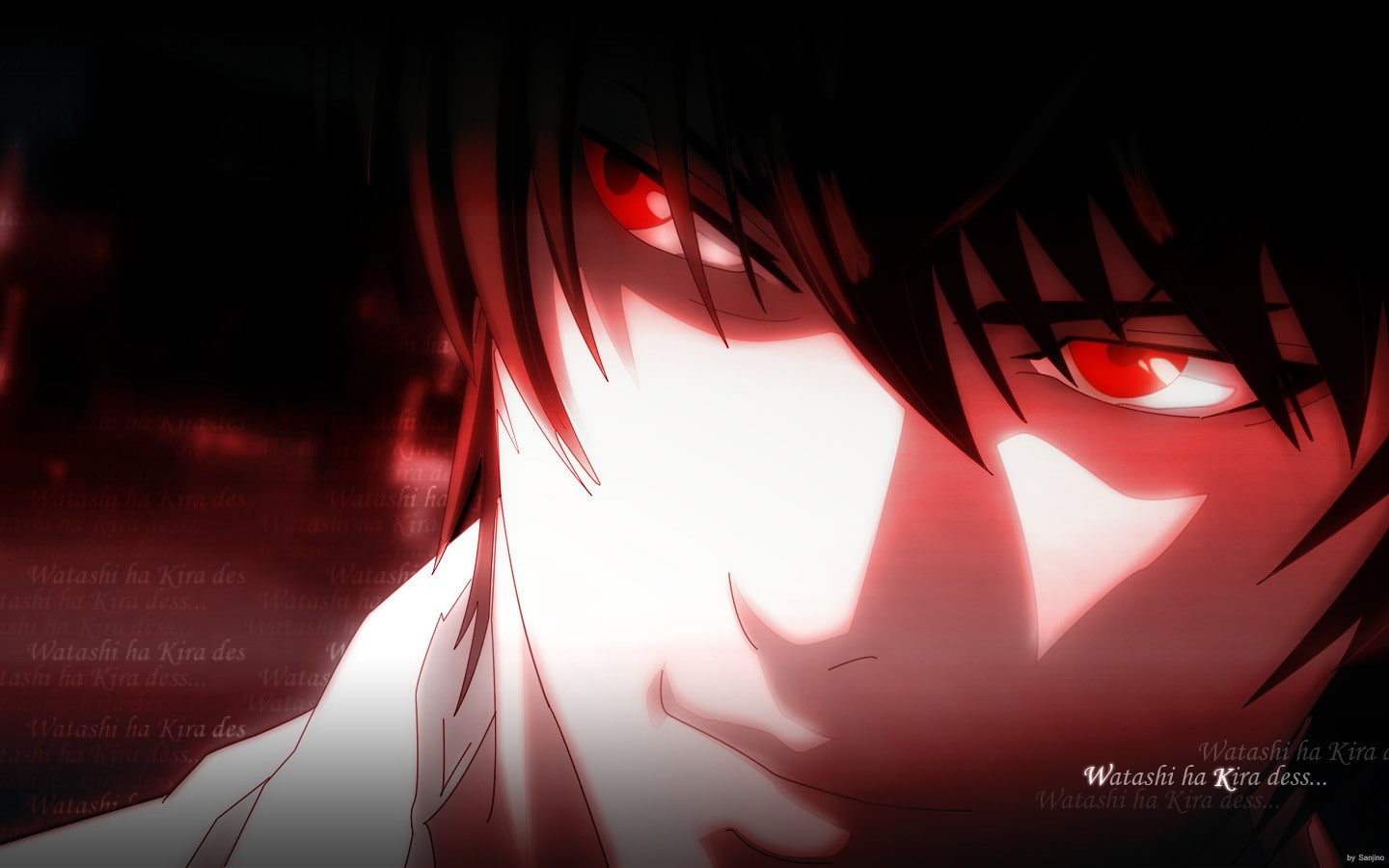 Yagami Light Death Note illuminated red no people lighting equipment