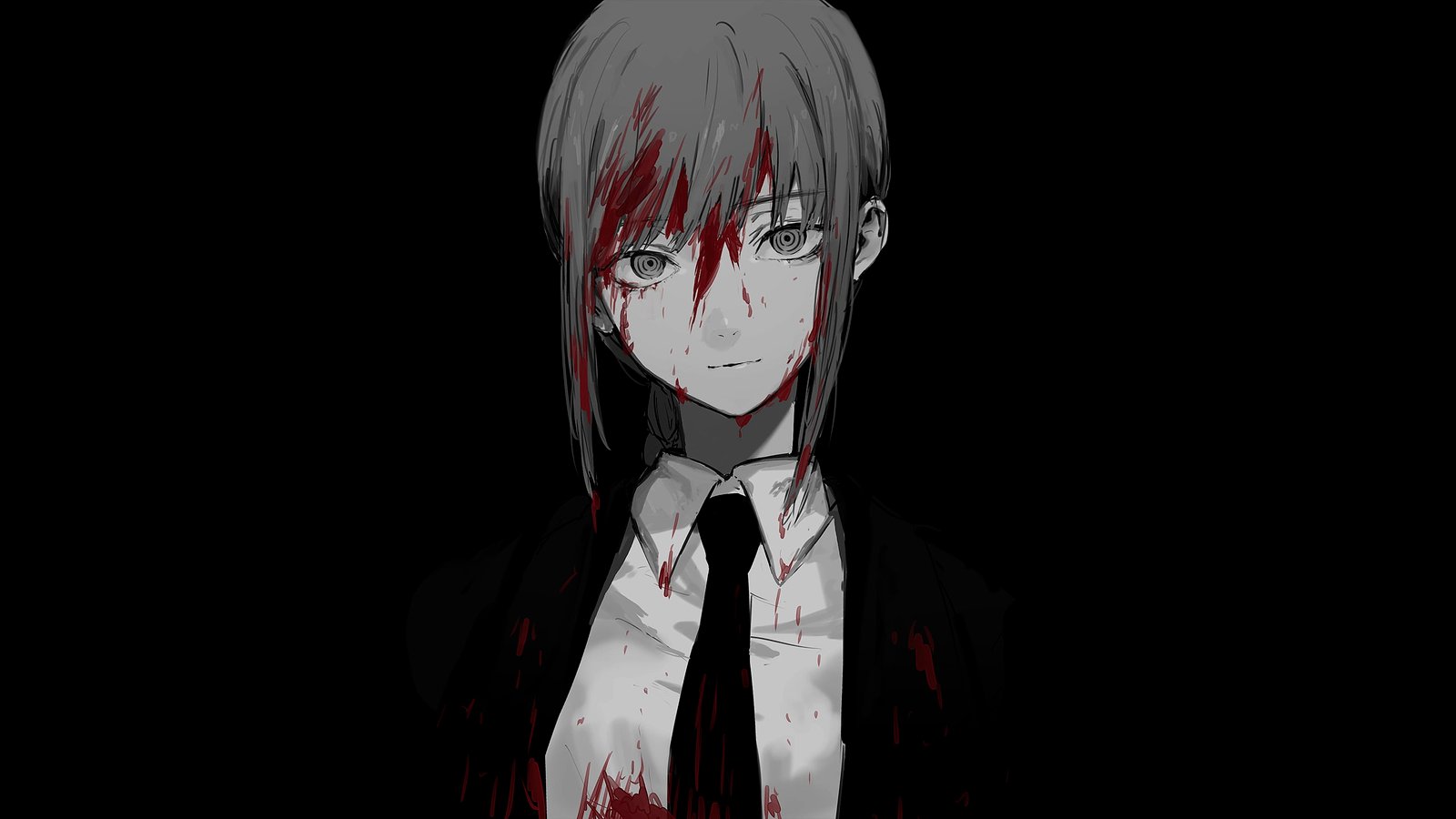 anime girls simple background Chainsaw Man Makima 2k
