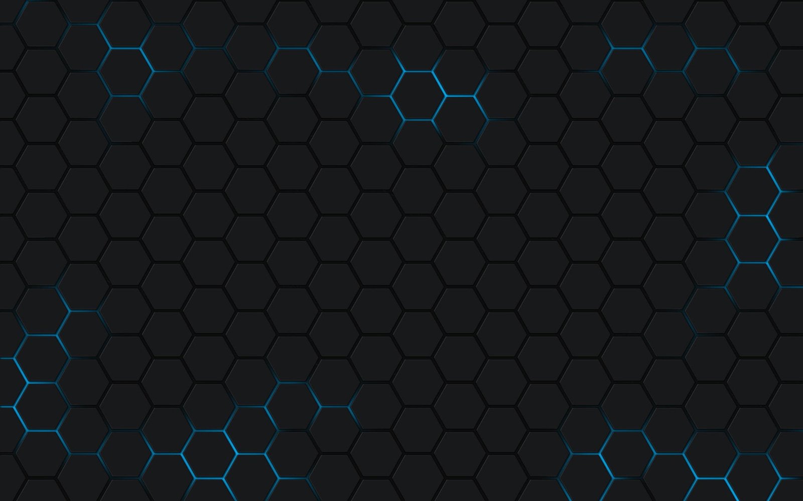 black and blue honeycomb wallpaper Abstract Hexagon Digital Art 2k
