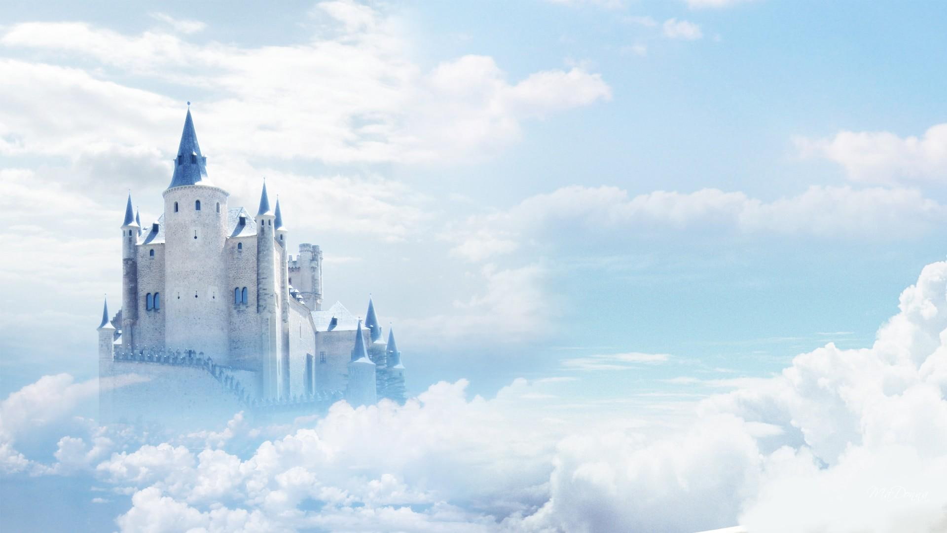 Castle In The Sky magical fantasy imagination blue fairy tale 2k