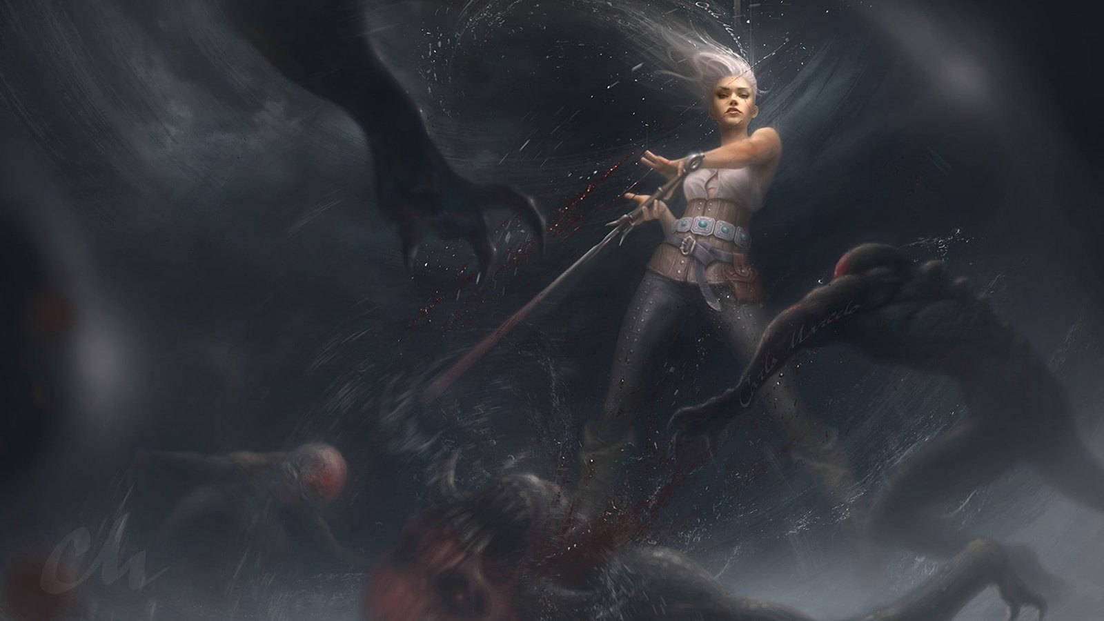 Cirilla Fiona Elen Riannon The Witcher 3 Wild Hunt fantasy girl 2k