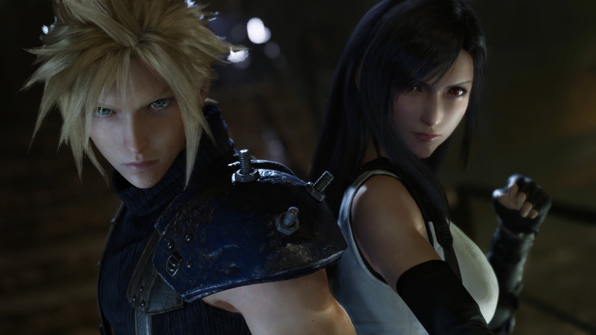 Cloud Strife Tifa Lockhart Final Fantasy VII video games 2k