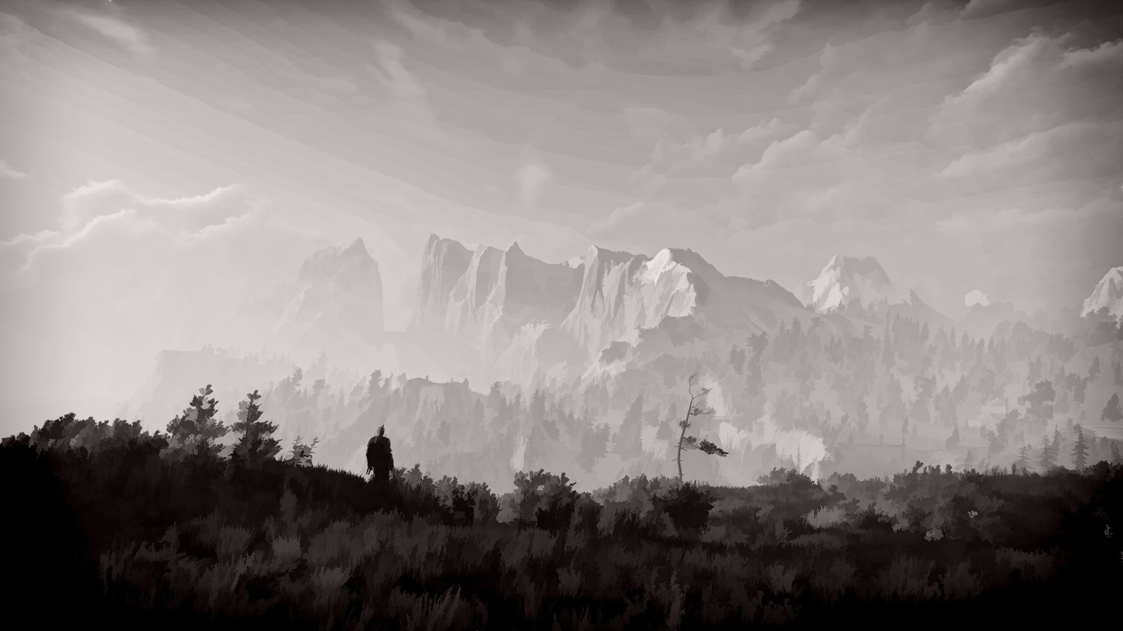 digital art screen shot The Witcher 3 Wild Hunt painting 2k