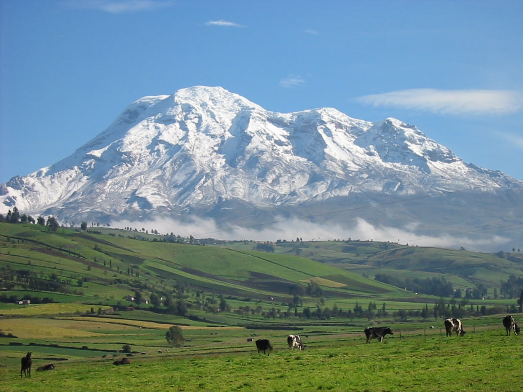Ecuador High Top Mount Chimborazo Nature Mountains HD Art