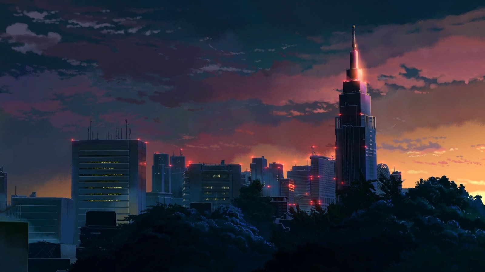 Empire State Building New York wallpaper The Garden of Words 2k