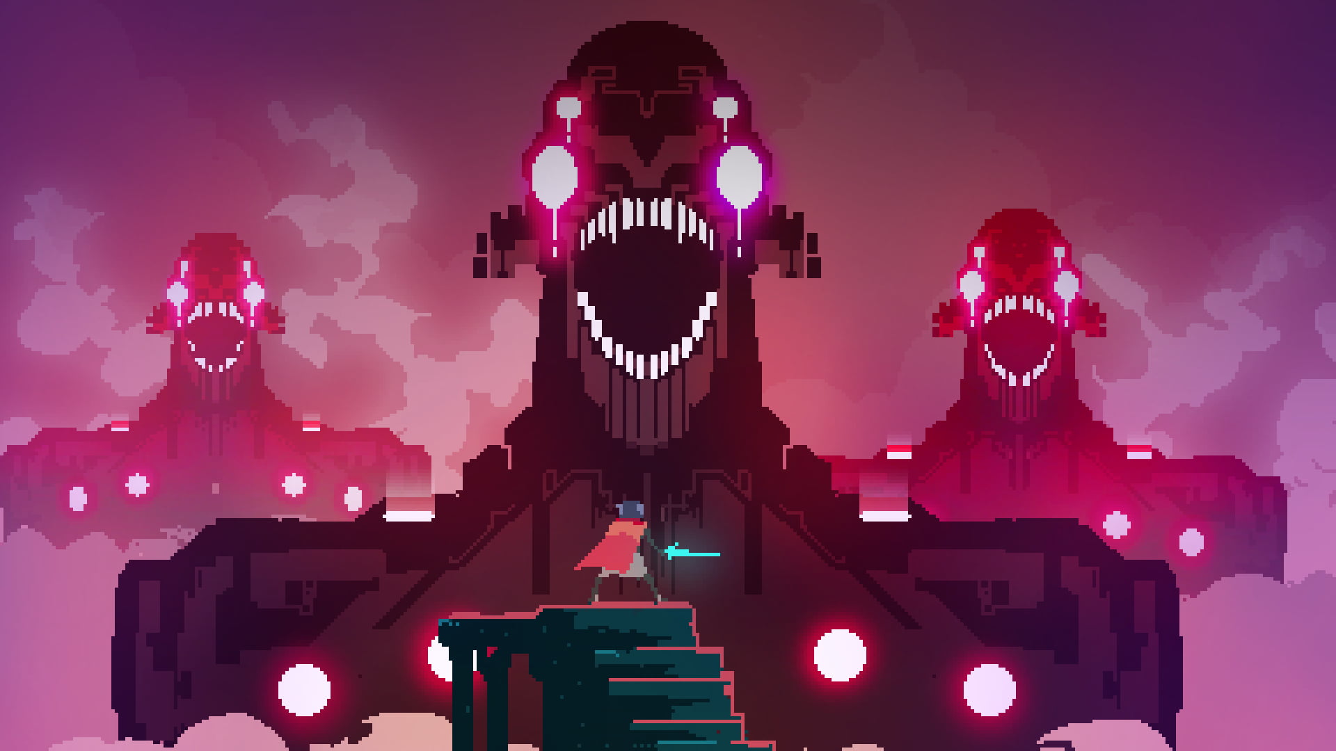 game character wallpaper pixel art creature sword Hyper Light Drifter 2k