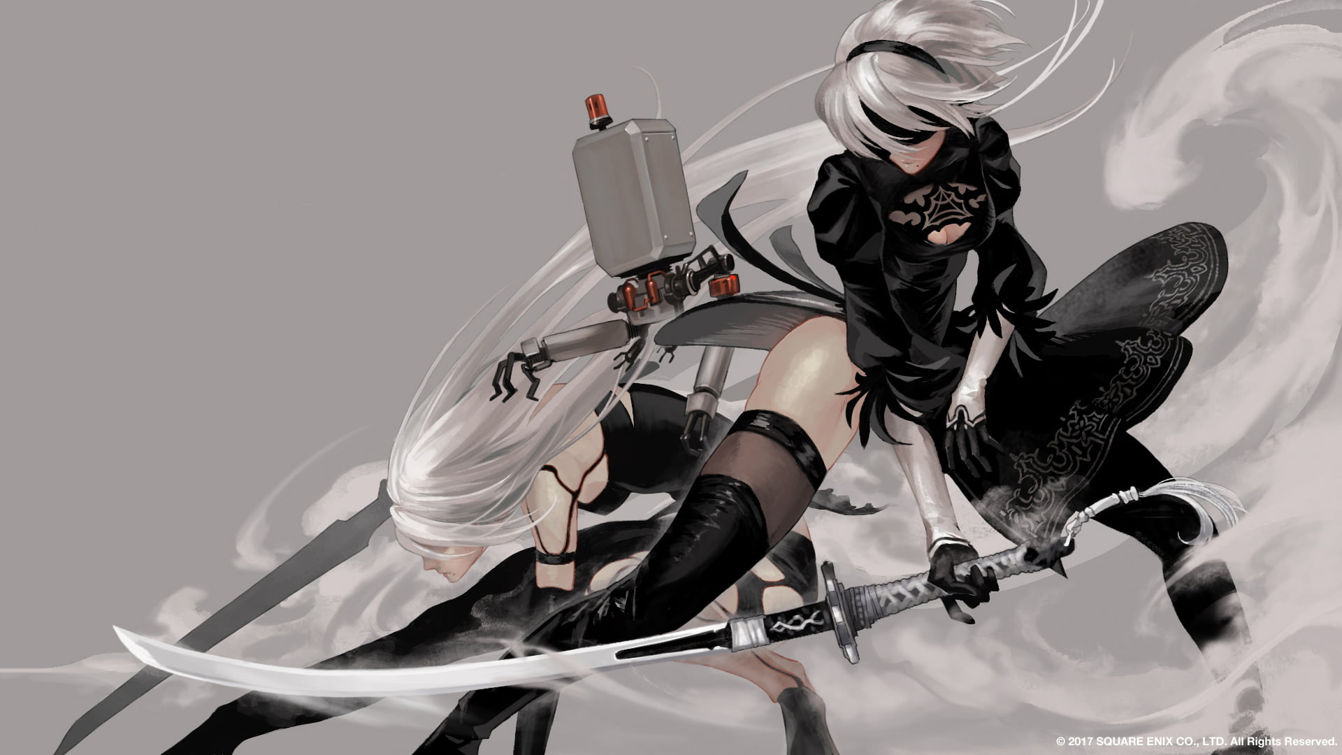 anime girls Nier Automata 2k