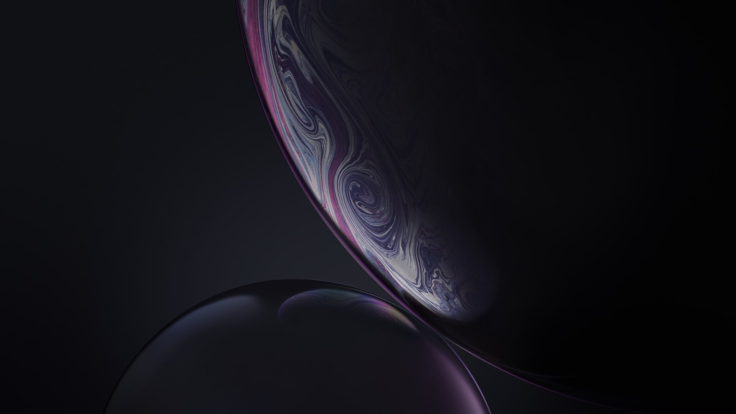 iPhone XR Stock Dark Bubbles black background studio shot indoors 2k