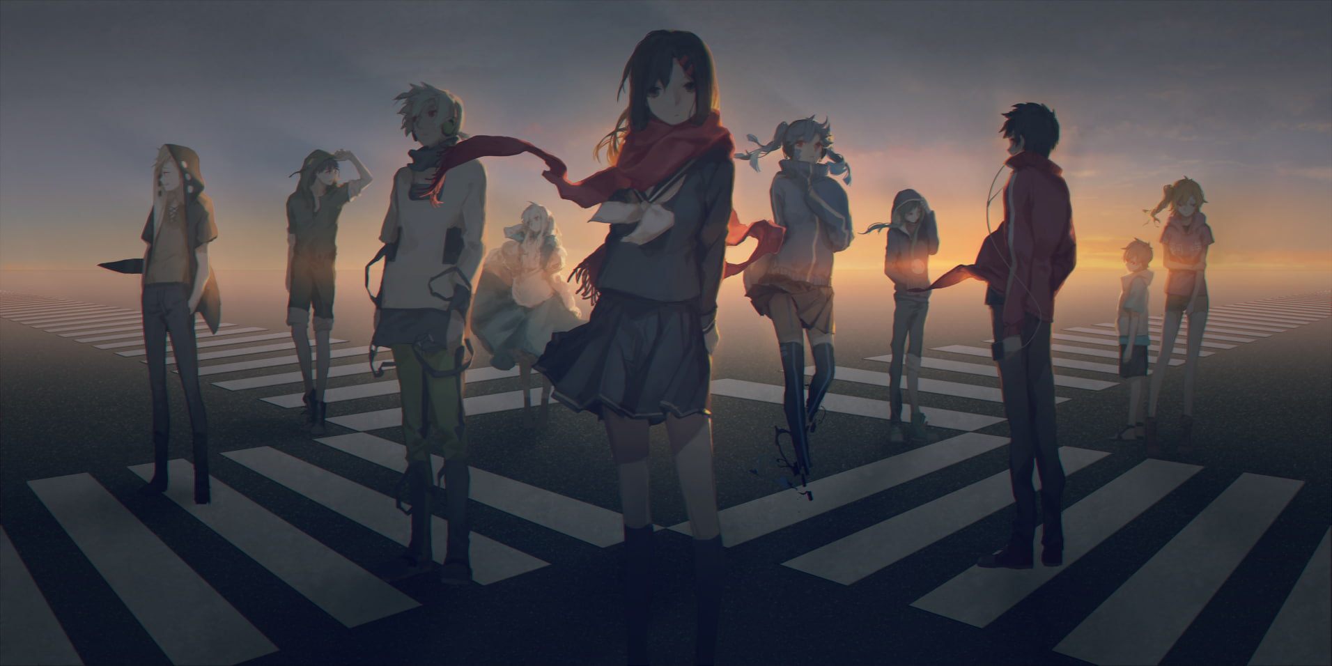 kagerou project kisaragi momo tateyama ayano amamiya hibiya 2k