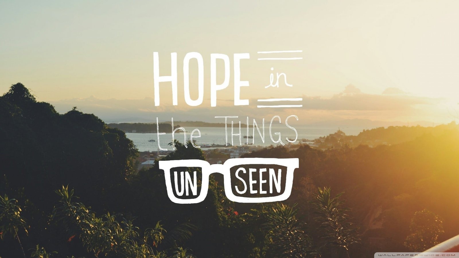 mountain with quote digital wallpaper typography hope sunlight 2k