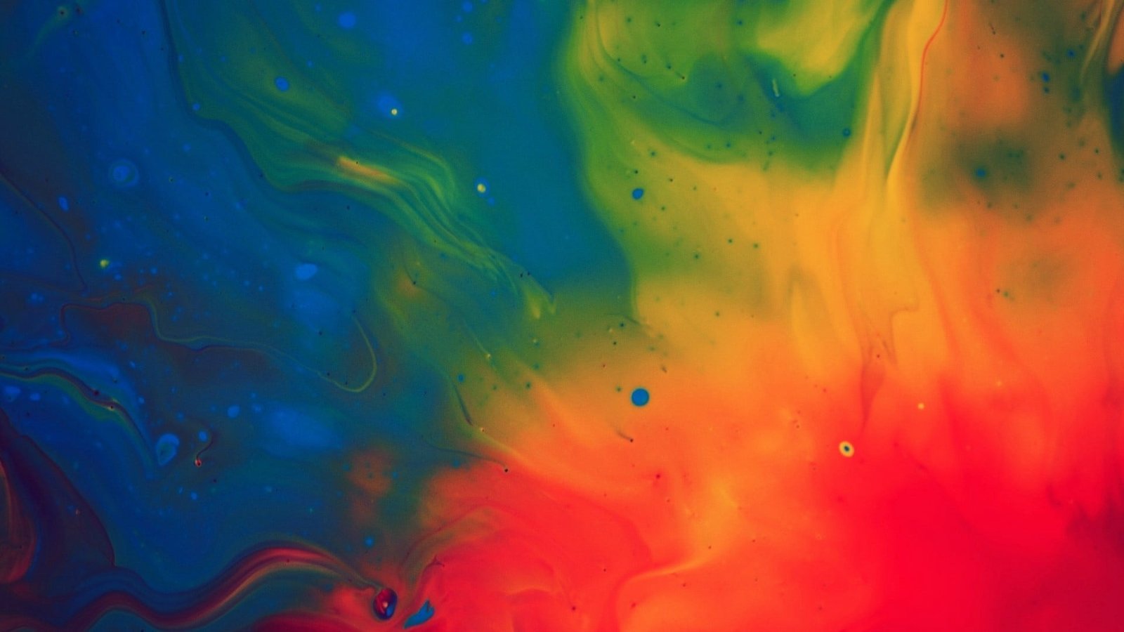 multi colored abstract digital artwork colorful blue yellow 2k