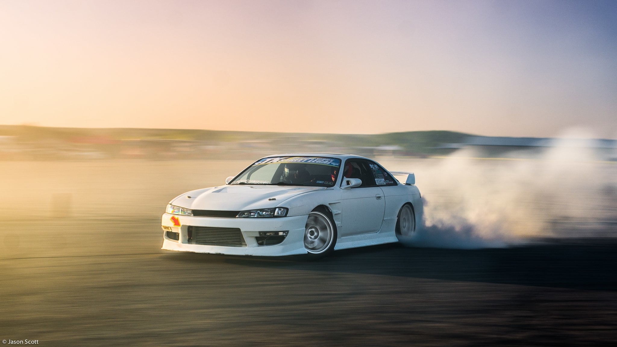 white coupe nissan turbo drift japan smoke jdm tuning 2k