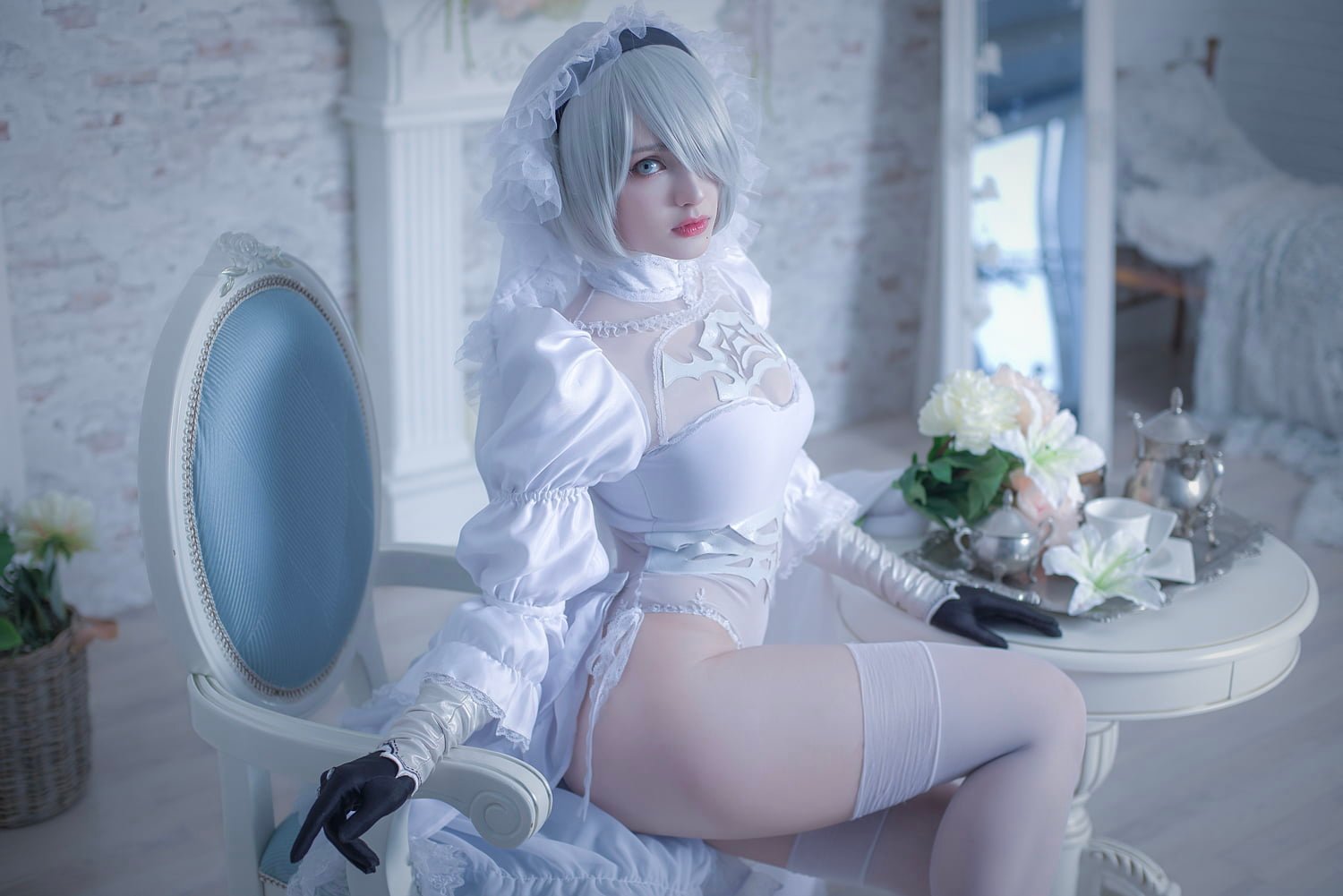 women model indoors cosplay video games 2k
