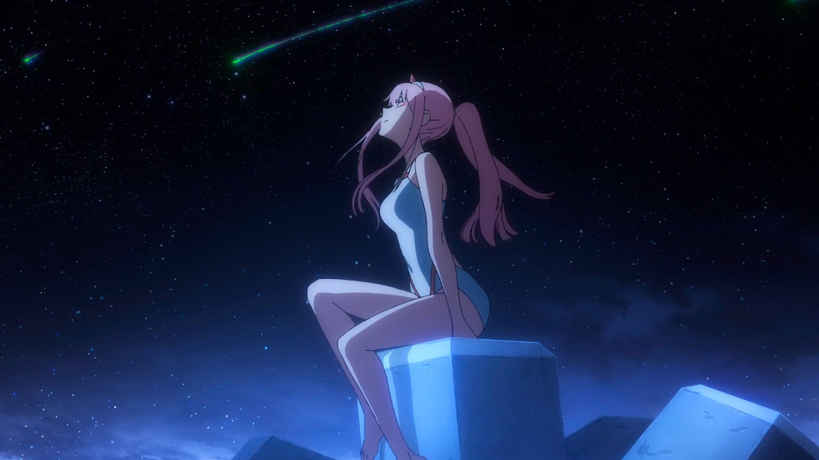 pink haired female anime character Darling in the FranXX Shooting Star 2k