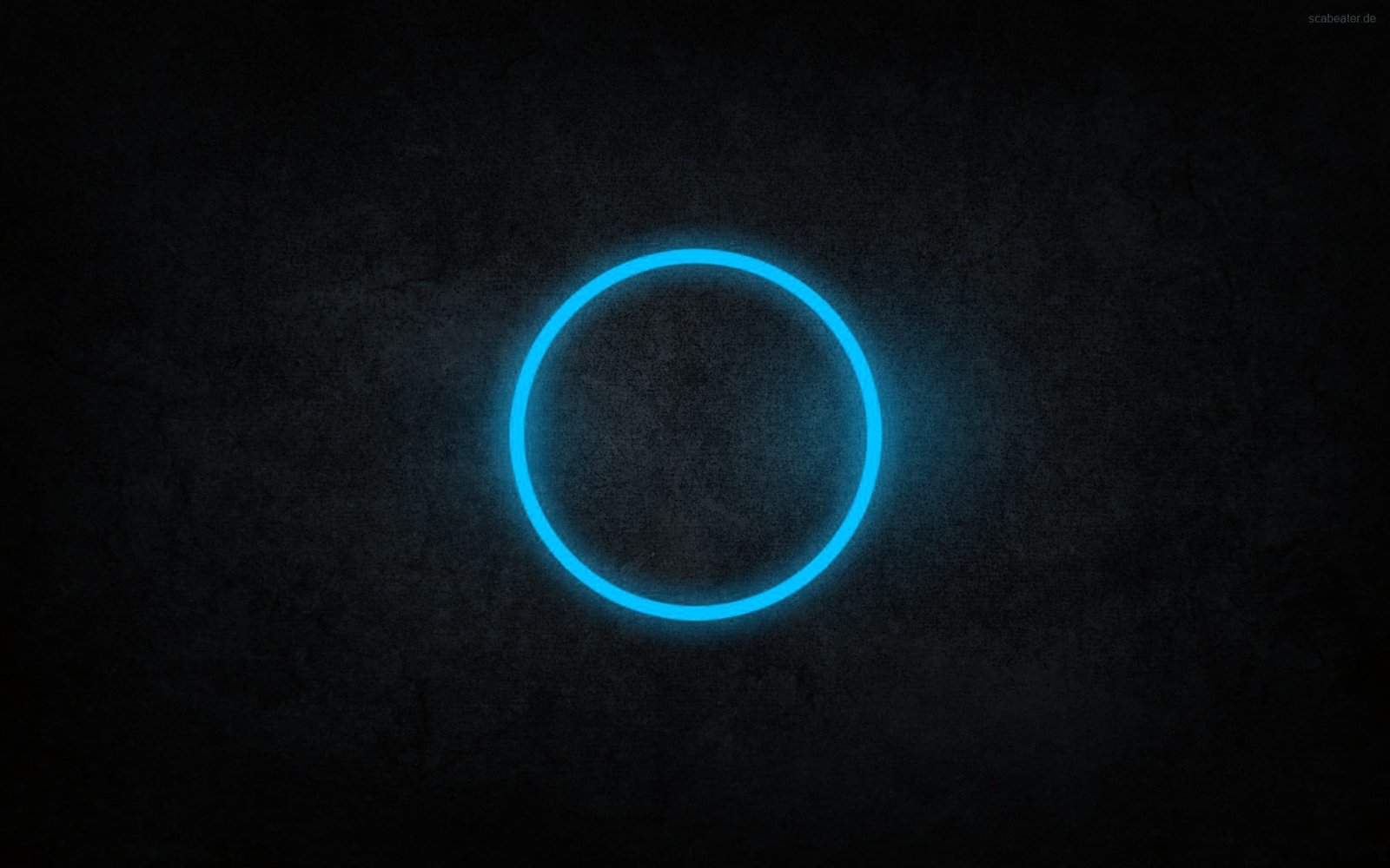 ring of blue light circle minimalism digital art space astronomy 2k