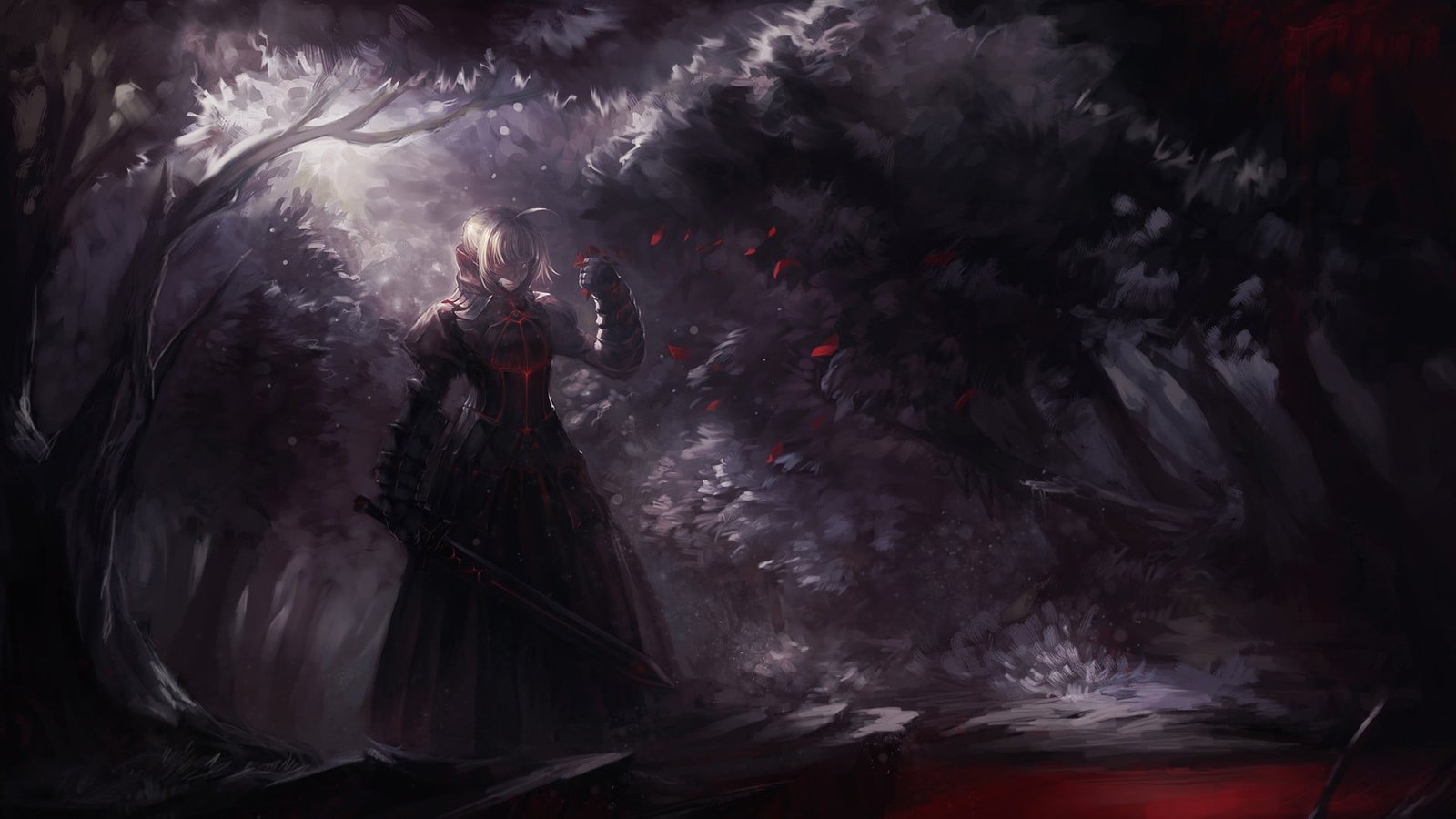Sabre illustration anime girls Fate Series Saber Alter 2k