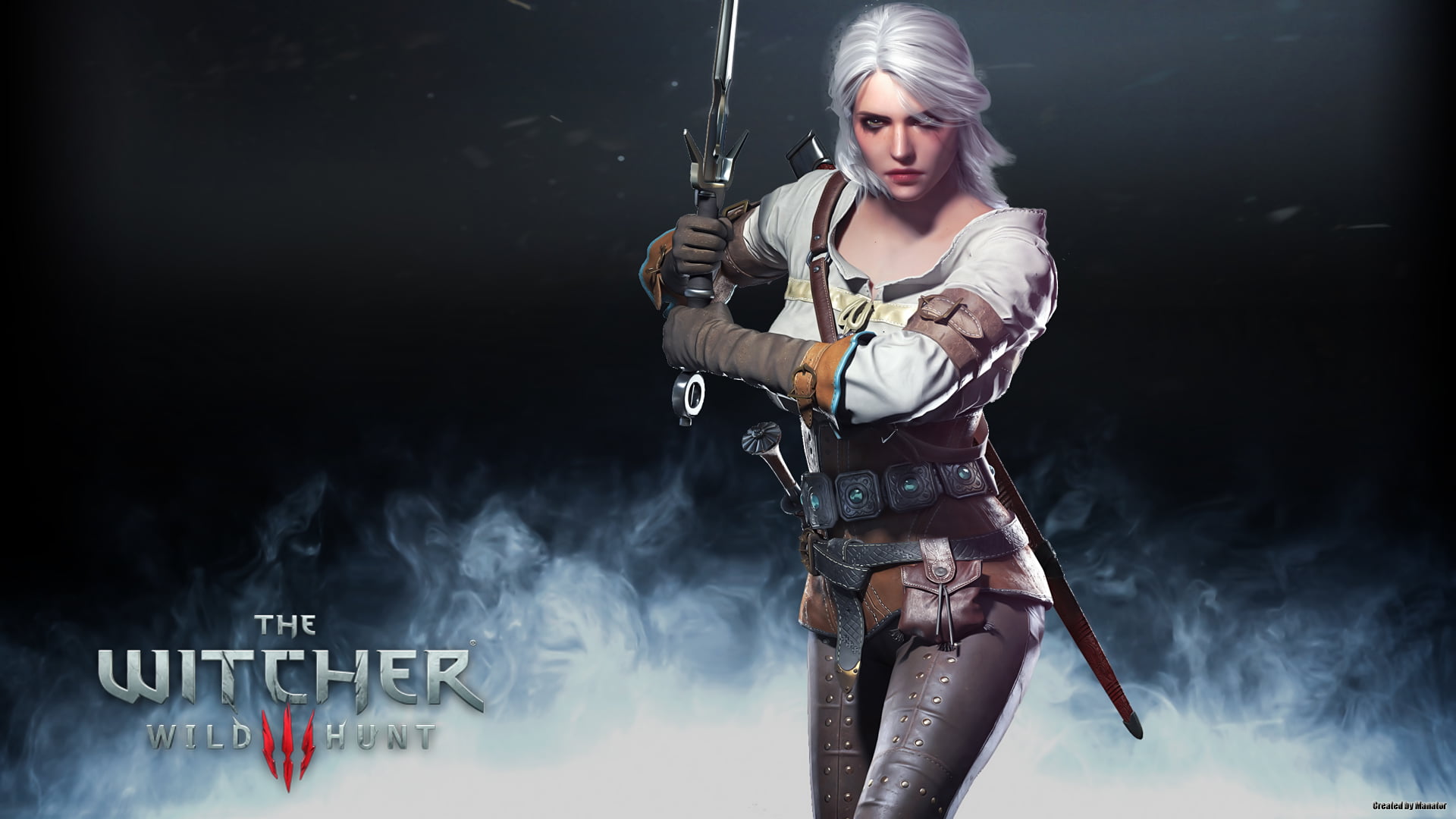 The Witcher Wild Hunt wallpaper ciri weapon war armed Forces 2k