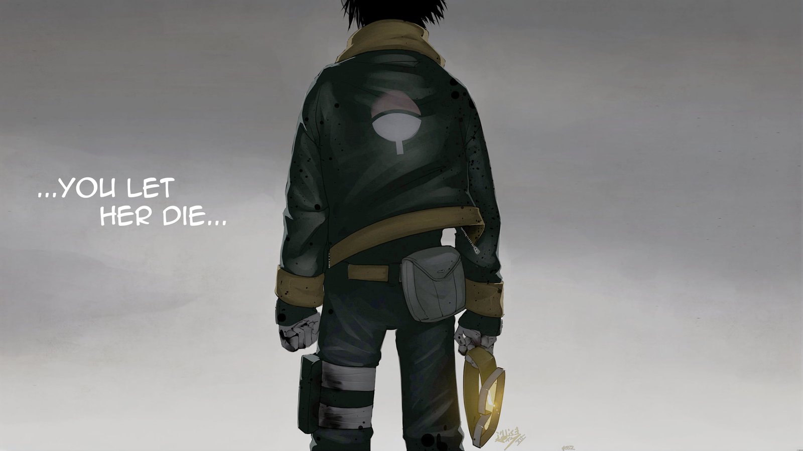 Uchiha Obito digital wallpaper Naruto Shippuuden anime blood 2k