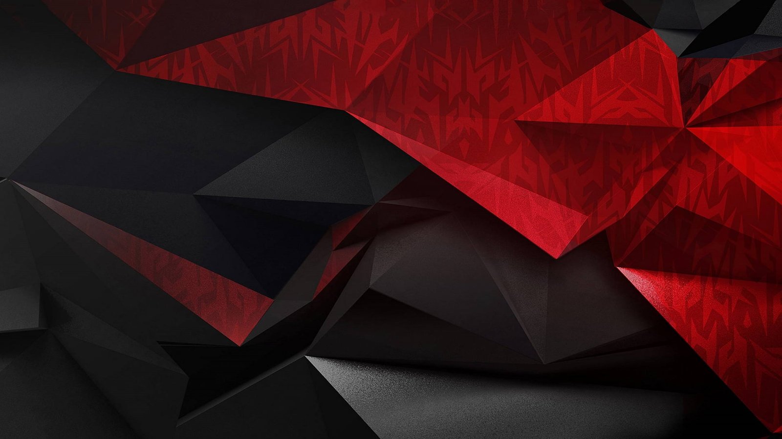 untitled abstract geometry red shape design backgrounds 2k