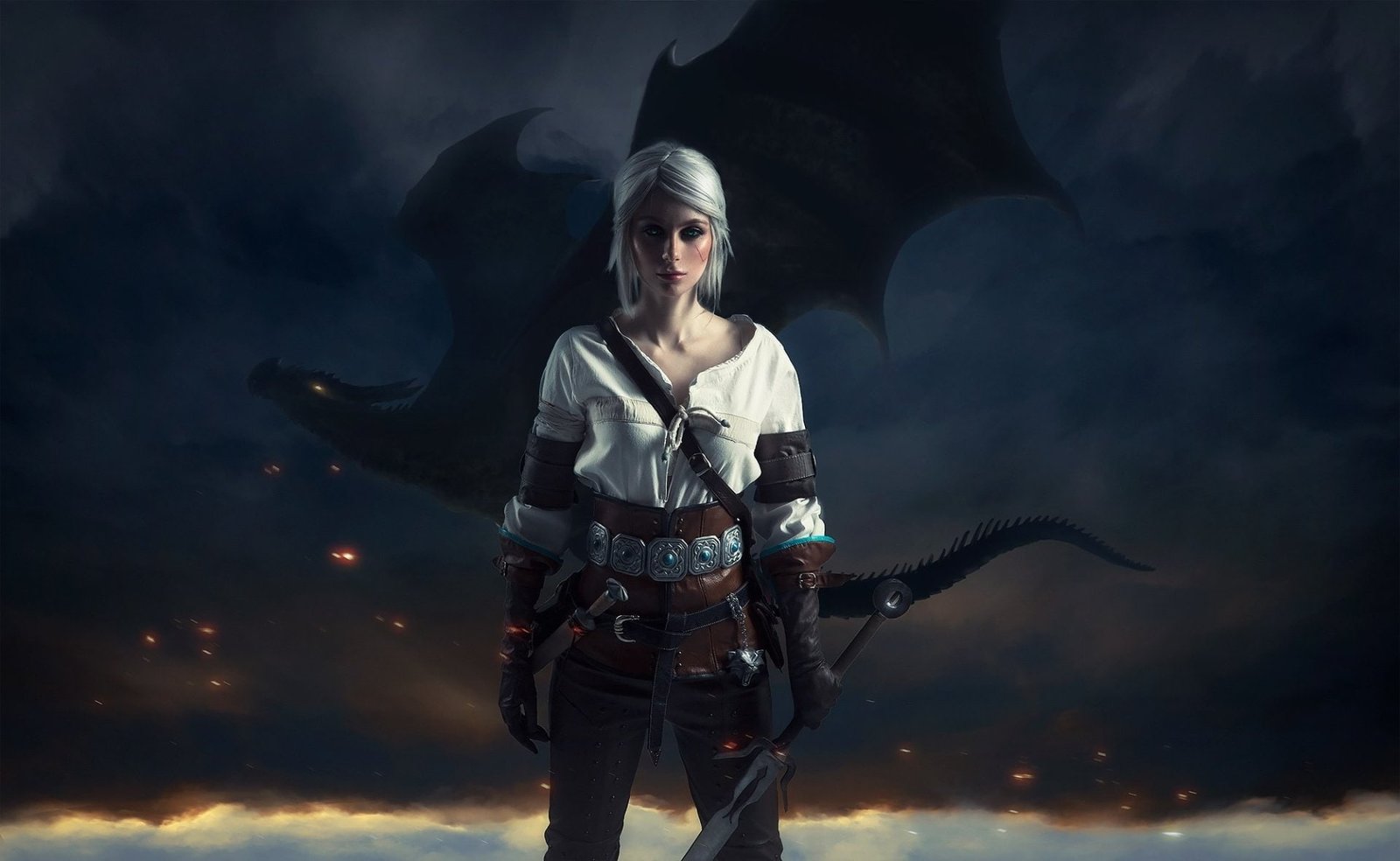 Women Cosplay Ciri The Witcher 3 Wild Hunt 2k