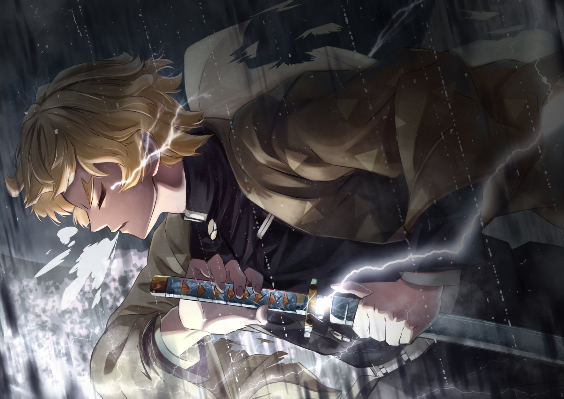 Anime Demon Slayer Kimetsu no Yaiba Zenitsu Agatsuma 2k