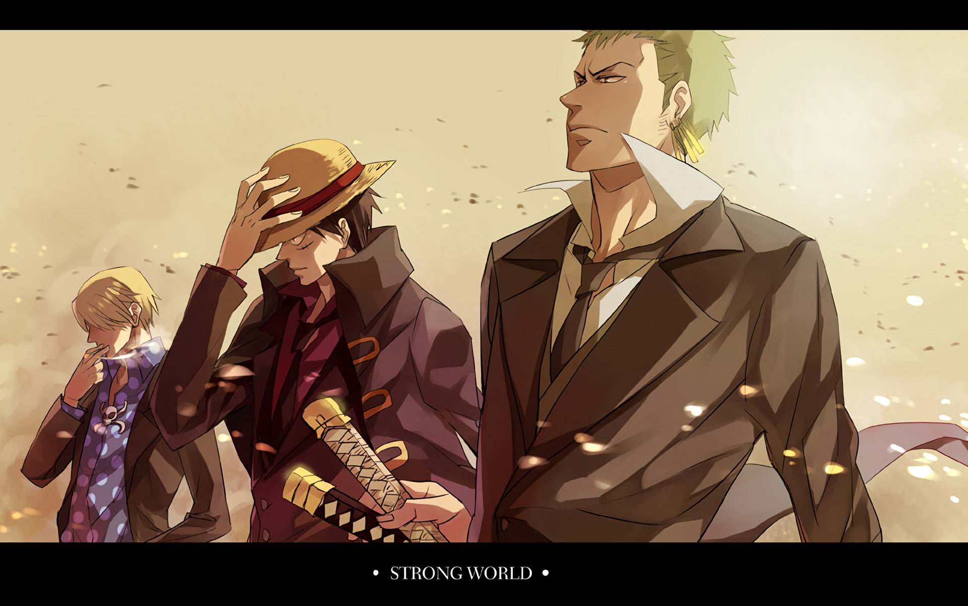 Anime One Piece Monkey D Luffy Sanji Zoro Roronoa 2k