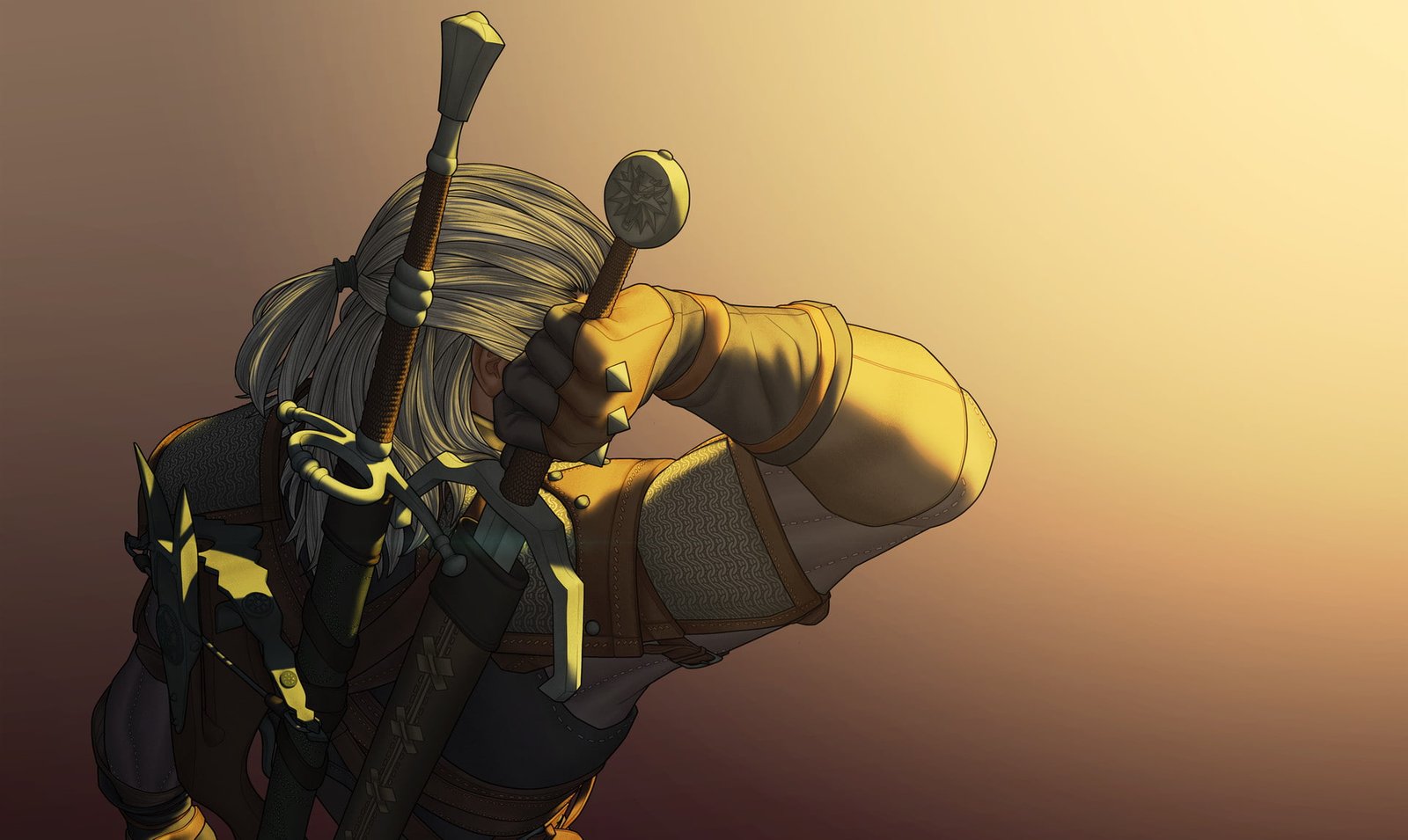 artwork The Witcher Geralt of Rivia 2k