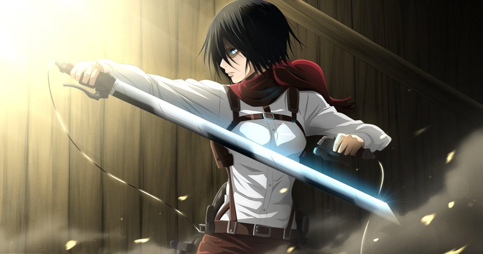 Attack on Titan wallpaper Anime Black Hair Girl Mikasa Ackerman 2k