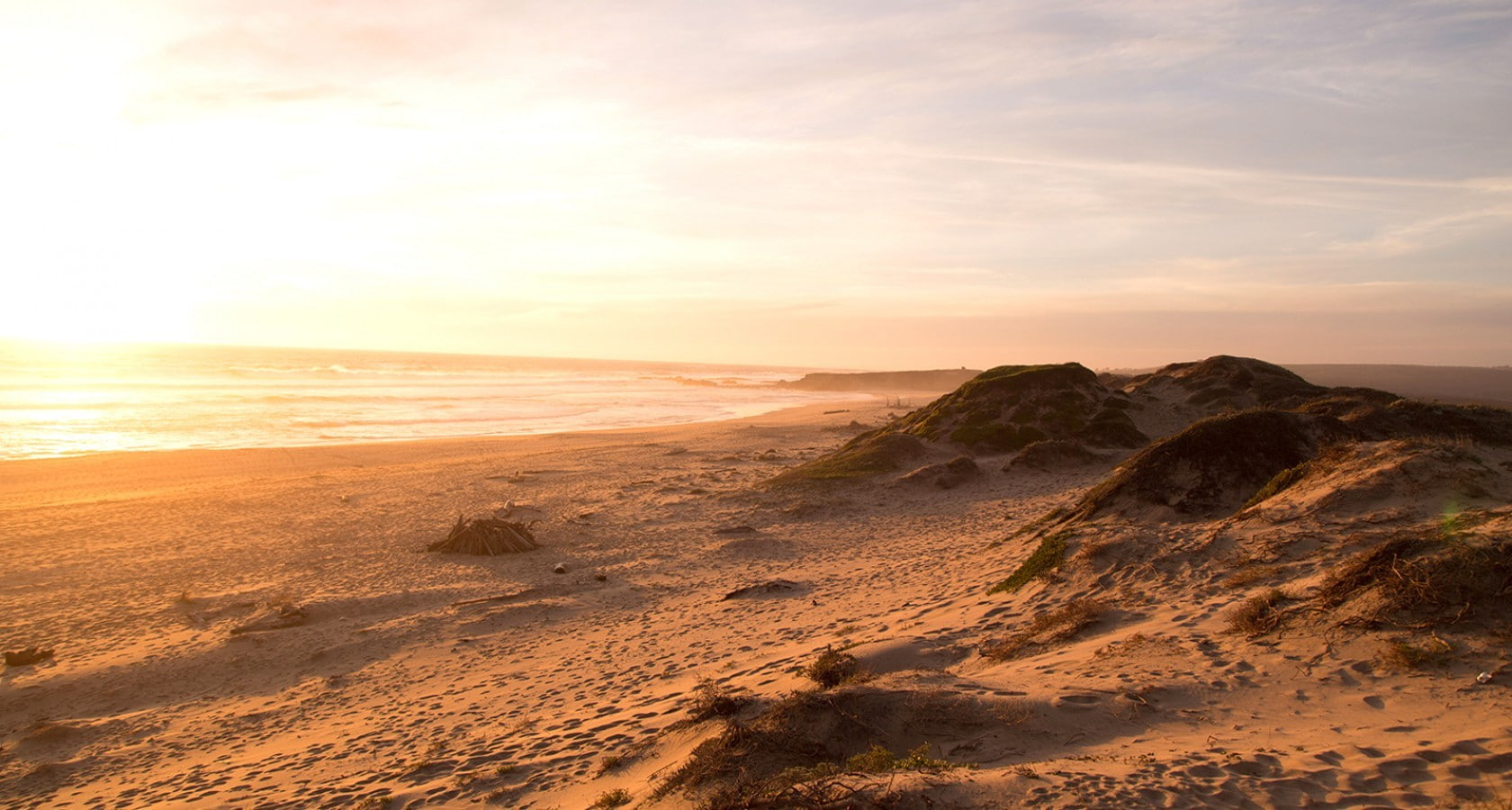 beach landscape dunes sea soft sand 2k