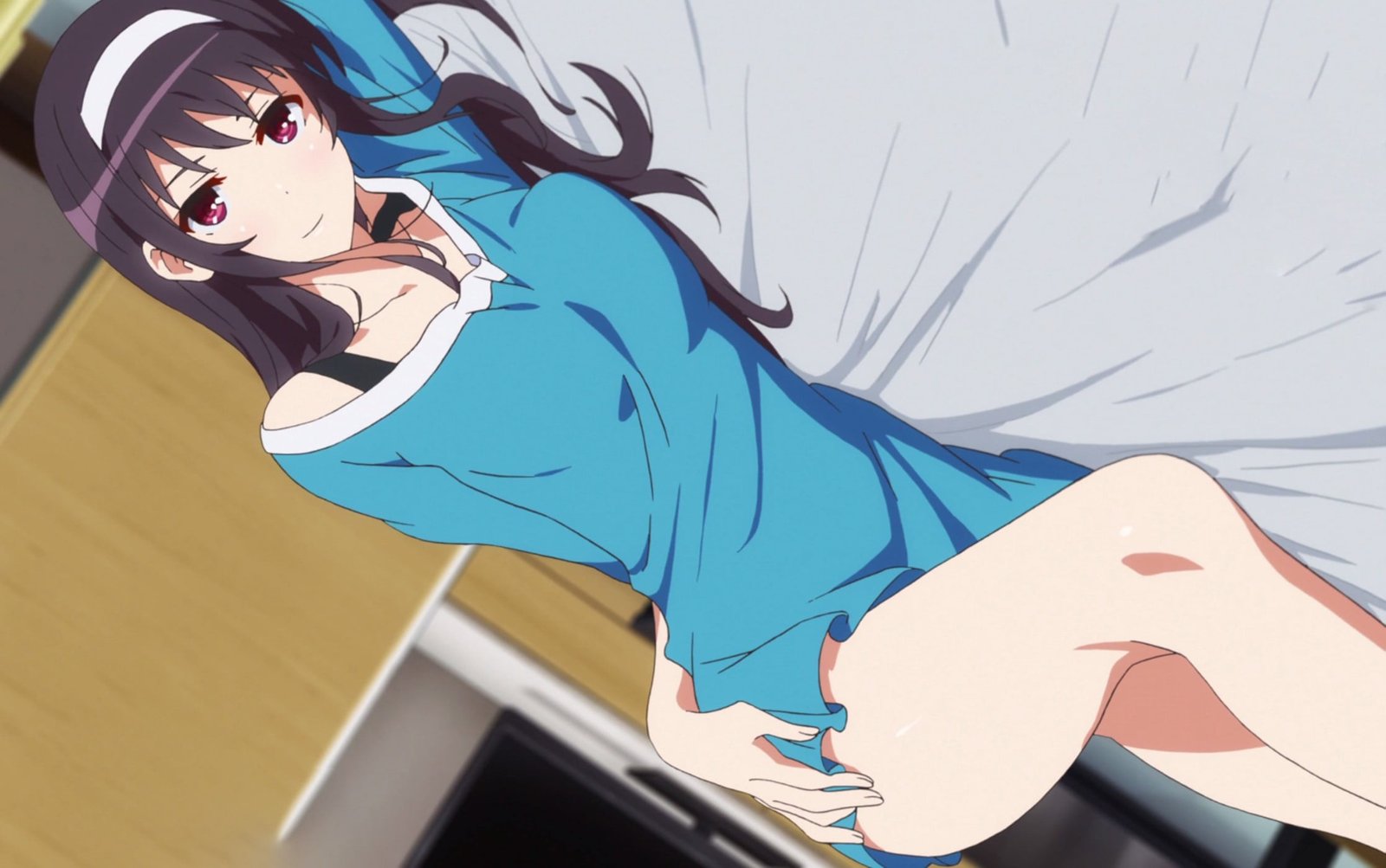 black haired female anime character girls Saenai Heroine no Sodatekata 2k