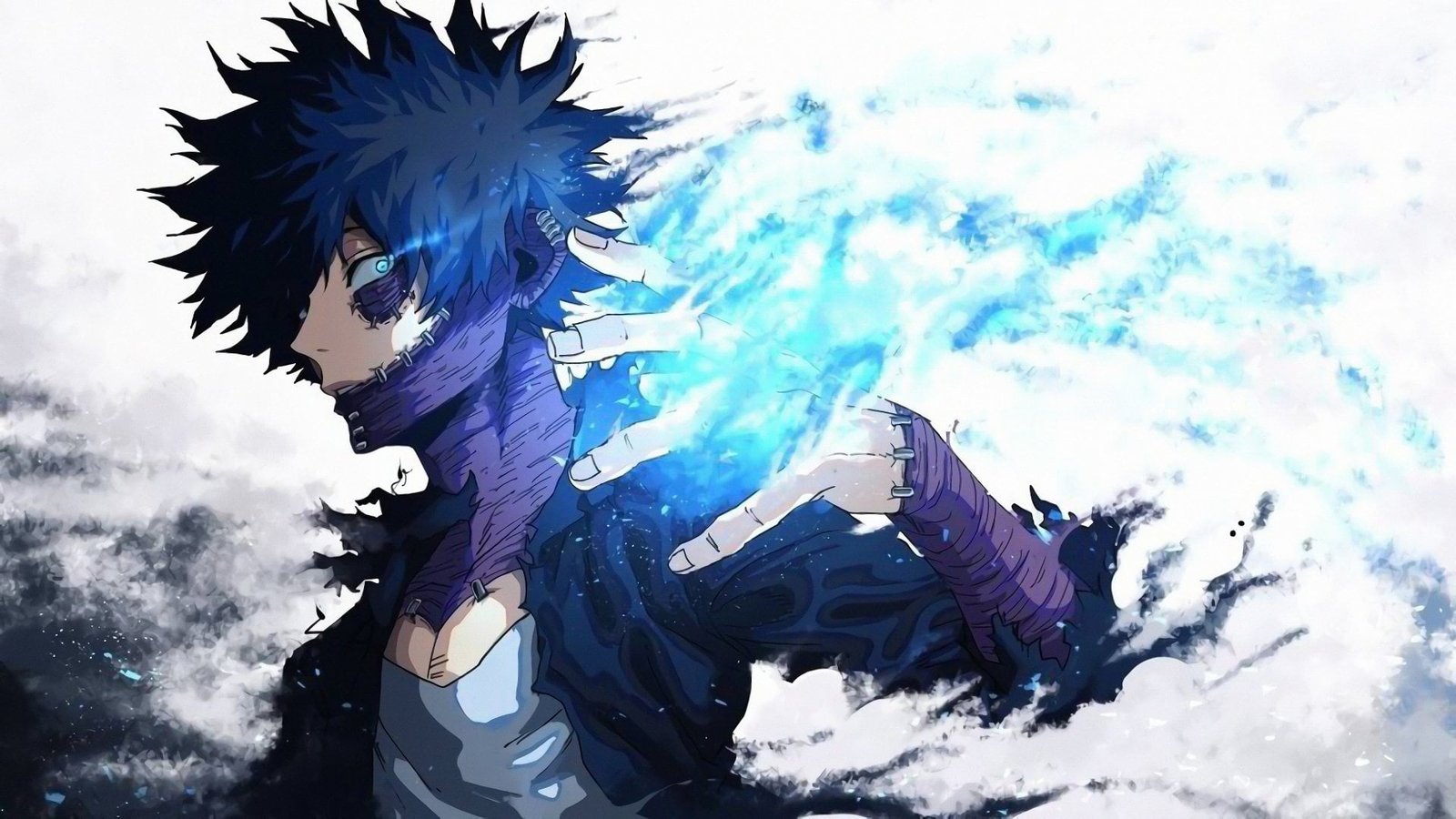 black hair anime wallpaper My Hero Academia Blue Eyes Boku no 2k