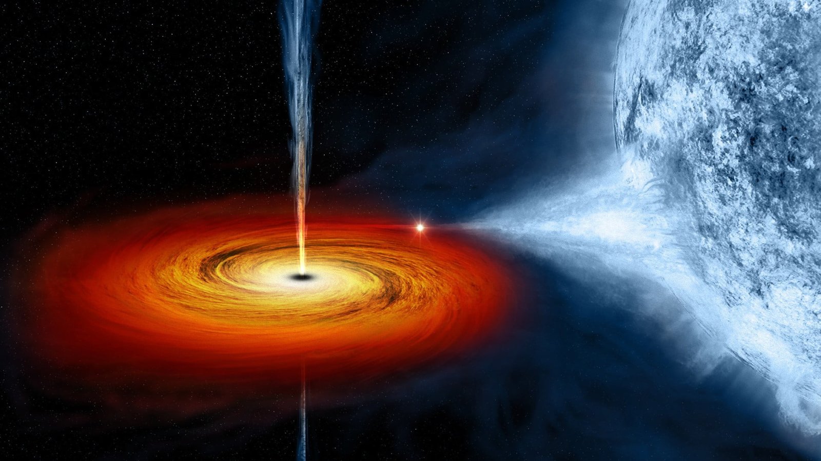 black hole digital wallpaper space stars planet galaxy holes 2k