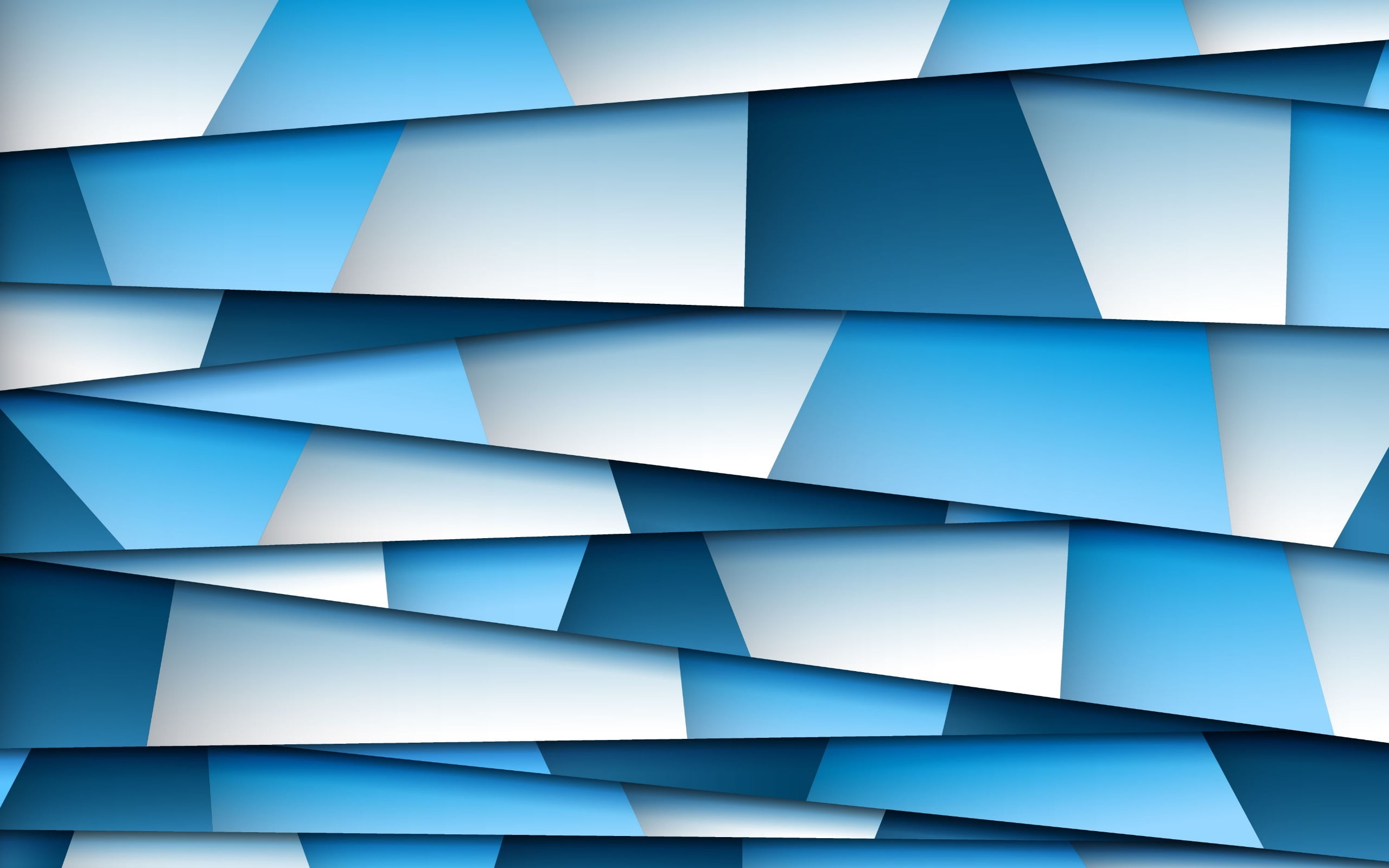 blue and gray geometric digital wallpaper geometrical 2k