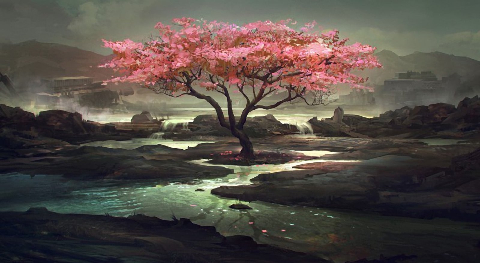 Blossom Tree Painting cherry blossom tree Artistic Drawings 2k