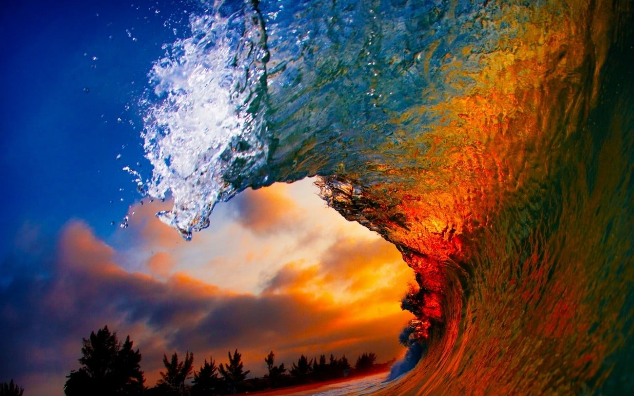 body of water nature landscape sea beach waves liquid sunset