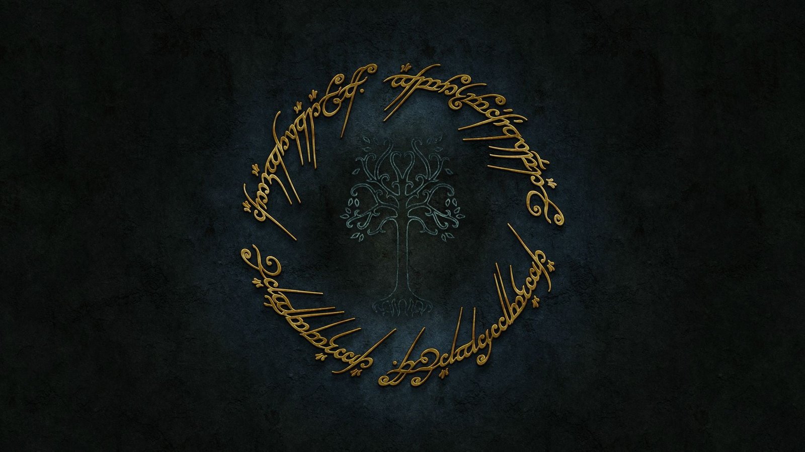 brown text with black background The Lord of the Rings art and craft 2k