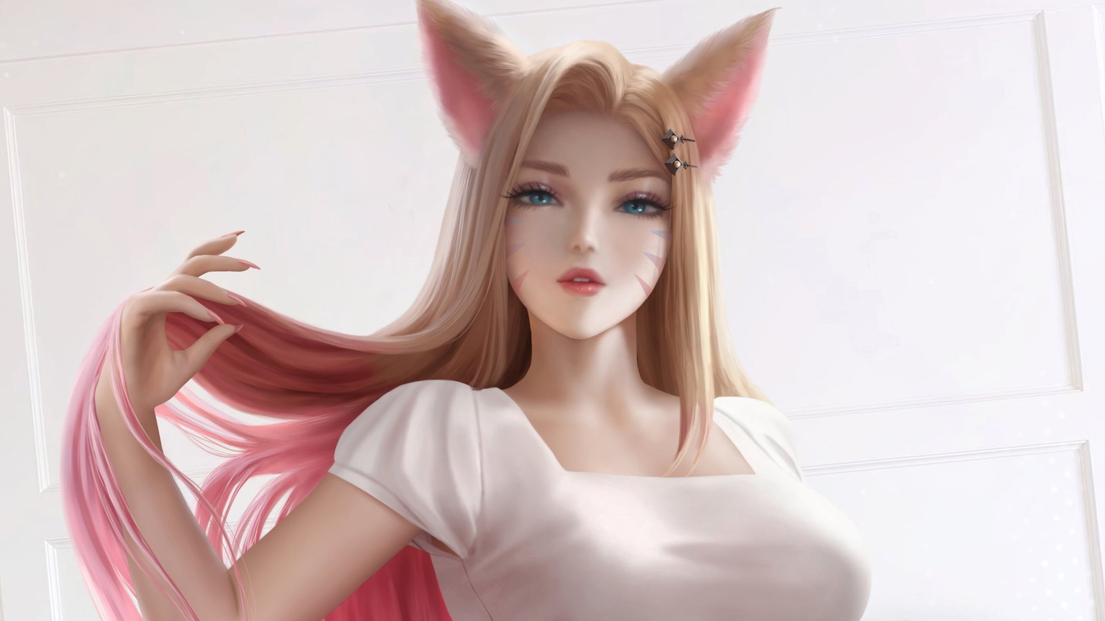 Ahri League of Legends KDA video games fictional character 2k 4k