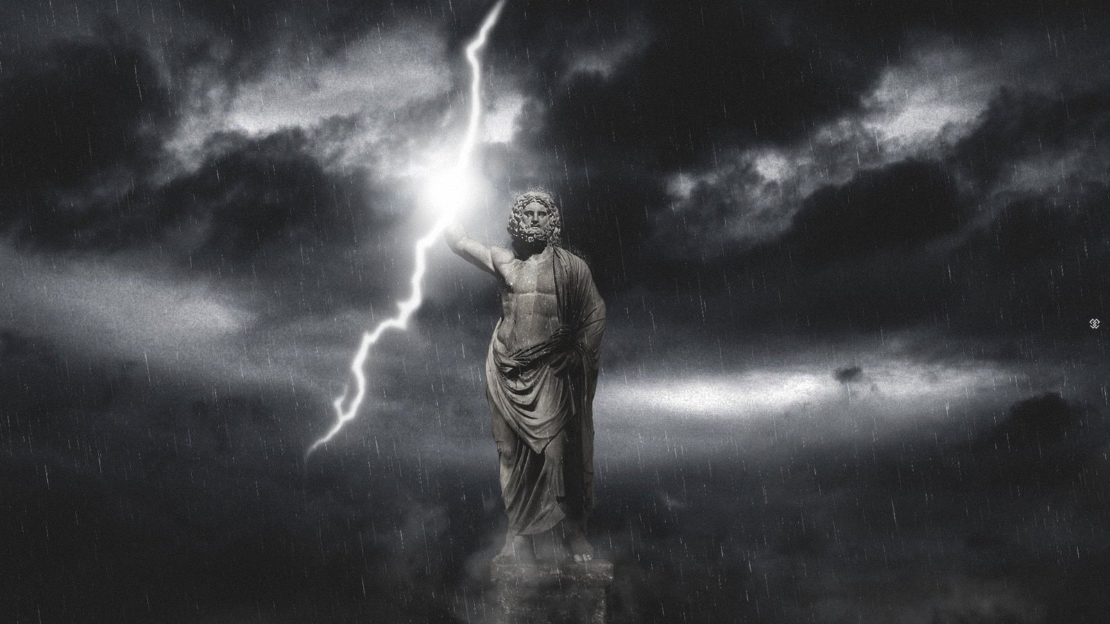 clouds fantasy God gods Lightning nature rain sky storm 2k