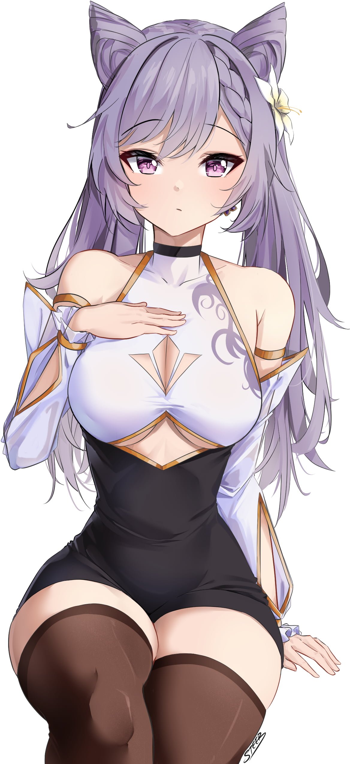 anime girls Genshin Impact keqing genshin impact Steeb