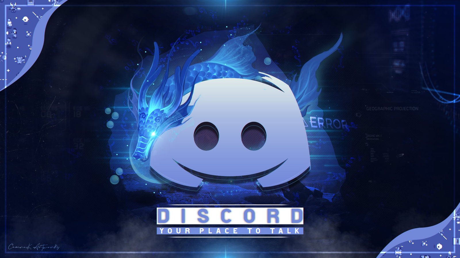 Discord abstract chinese dragon 2k