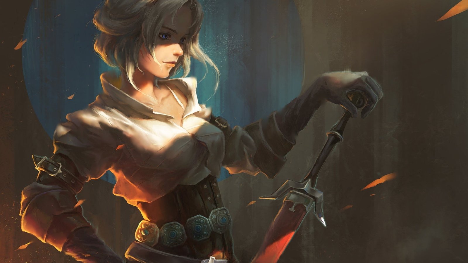 fantasy girl blonde Ciri Cirilla Fiona Elen Riannon women 2k