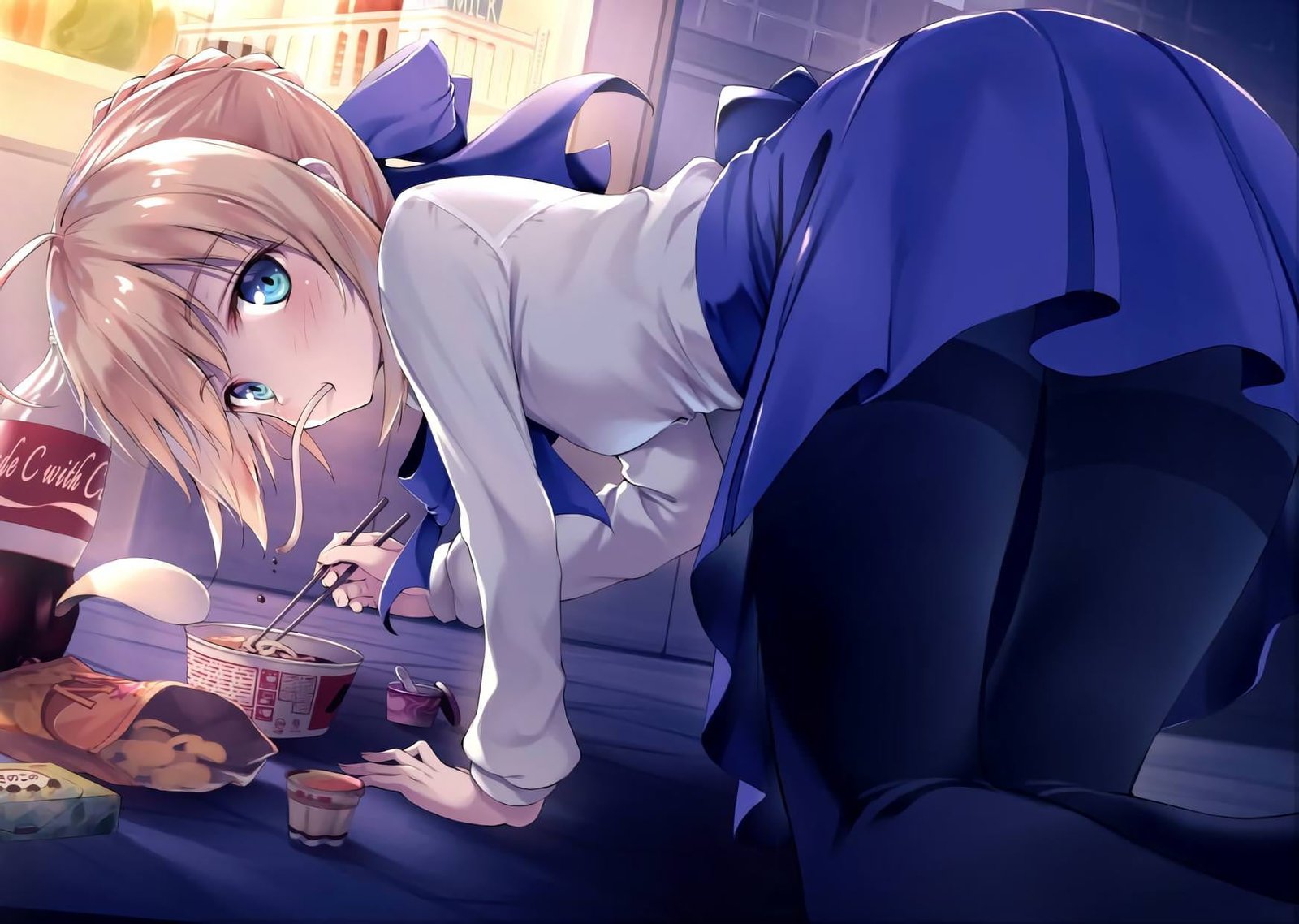 female animated character wallpaper Fate Series Stay Night 47 2k