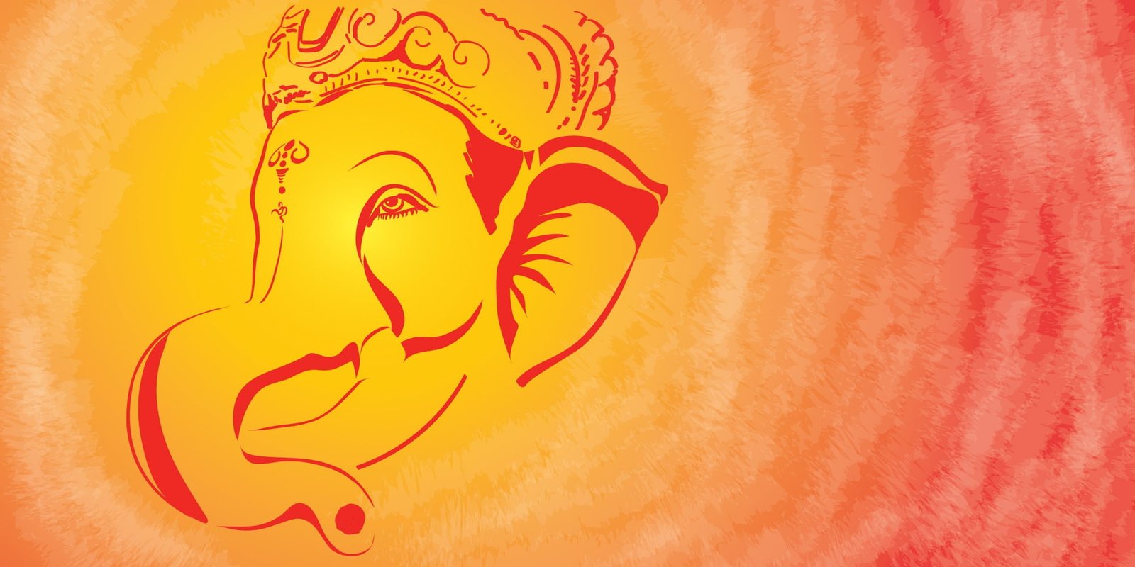 Ganesha illustration hinduism worship deity god divine religion 2k