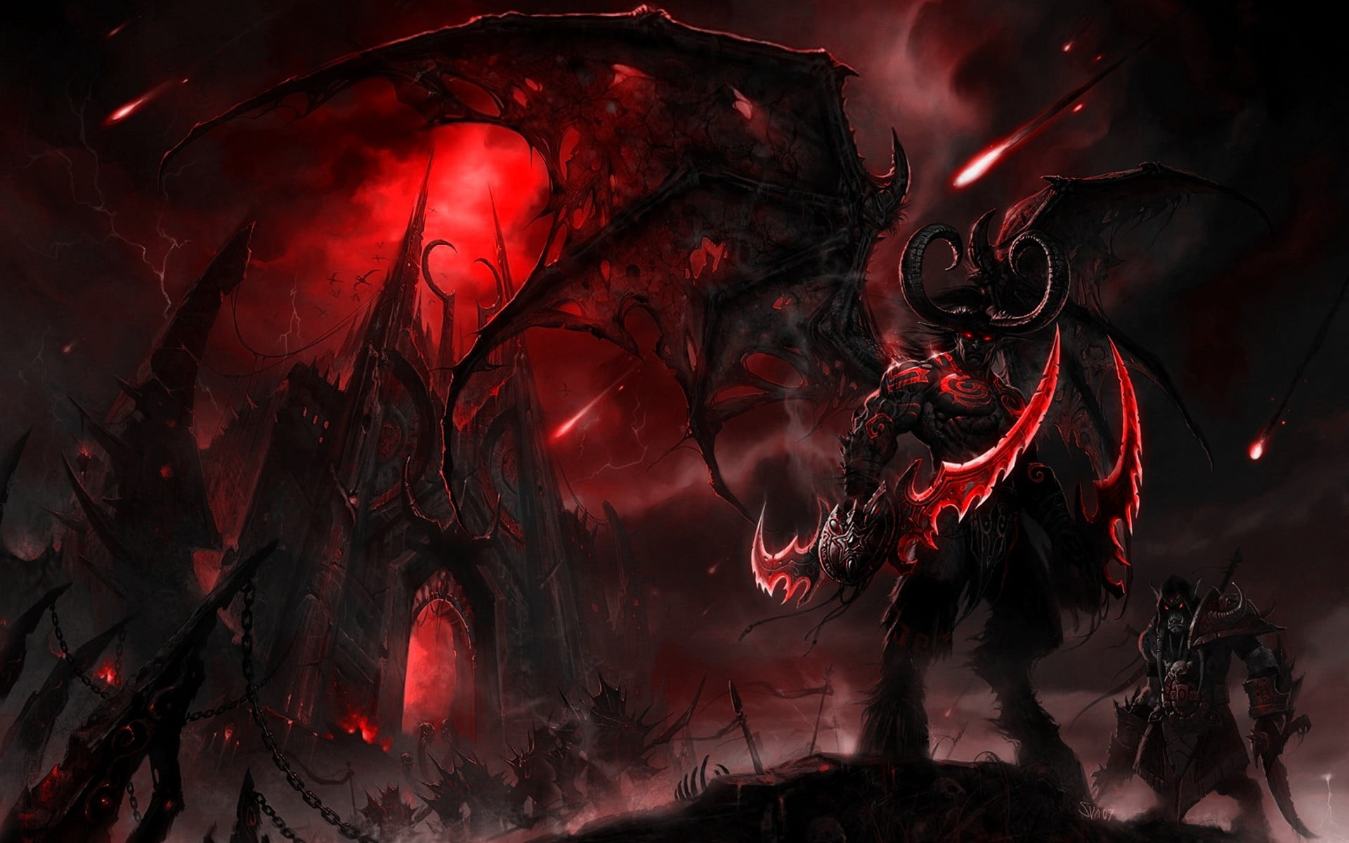 Terror Blade illustration World of Warcraft The Burning Crusade 2k
